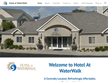 Tablet Screenshot of hotelatwaterwalk.com